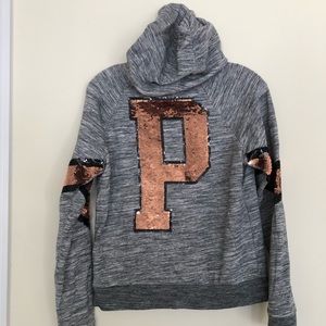 Victoria’s Secret Pink Vintage Sequin Hoodie